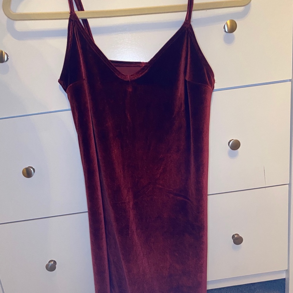 Velvet mini dress